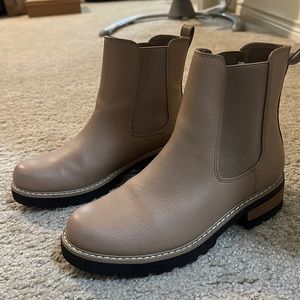 Taupe Ankle Boots WORN ONCE